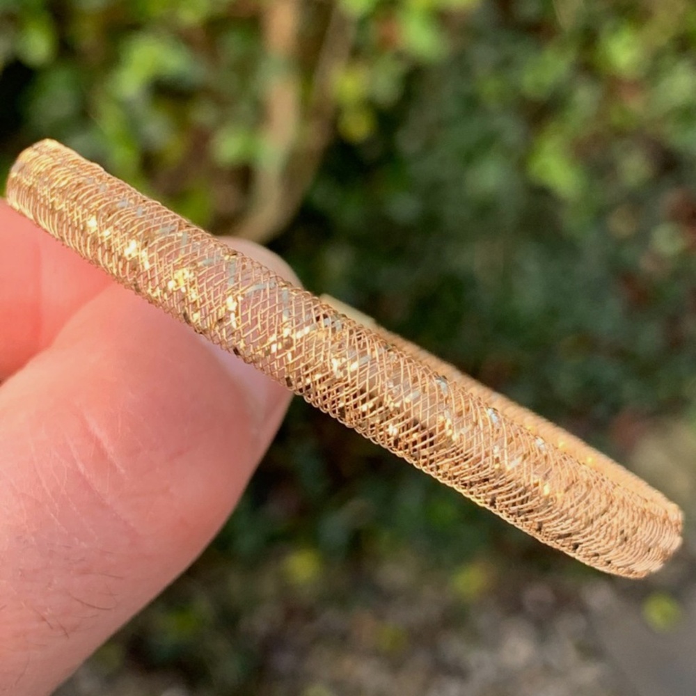 9ct gold bangle Italian